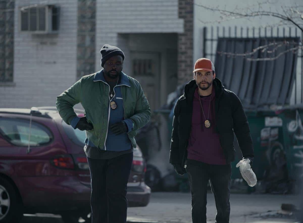 Brian Tyree Henry and Wagner Moura in Dope Thief on Apple TV+