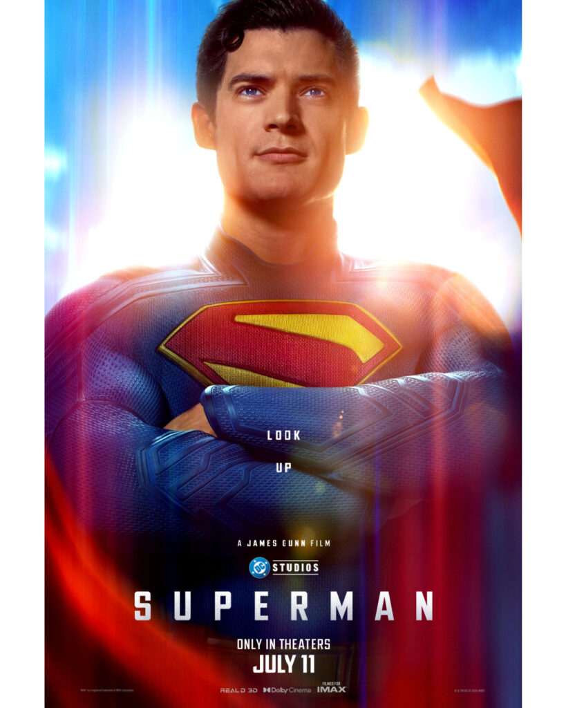 Official poster for James Gunn's Superman movie