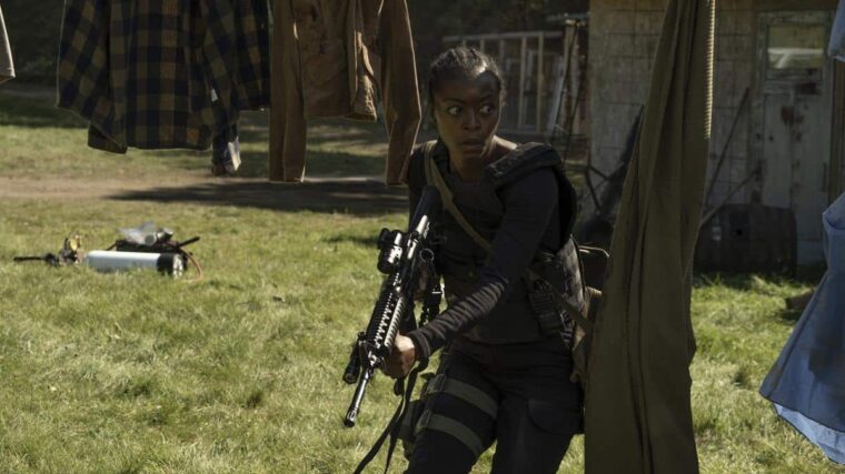 Danielle Deadwyler takes a stand in 40 Acres, a post-apocalyptic thriller from Magnolia Pictures.