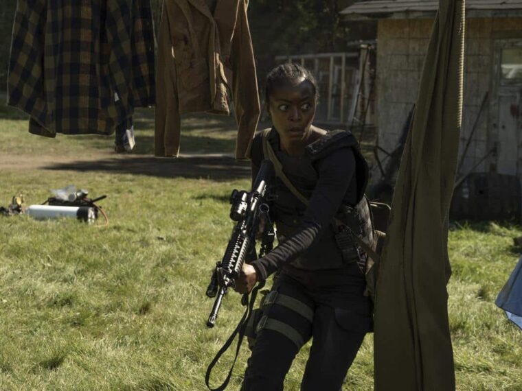 Danielle Deadwyler takes a stand in 40 Acres, a post-apocalyptic thriller from Magnolia Pictures.