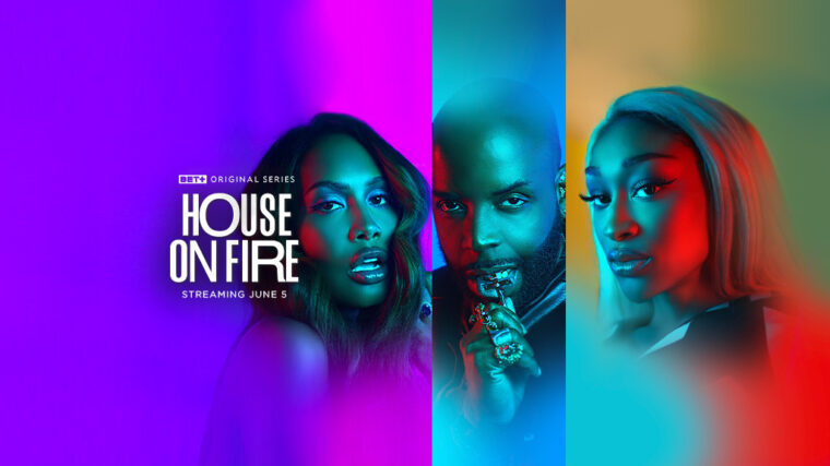 Cast of BET+ reality series “House On Fire” from the House of Mugler