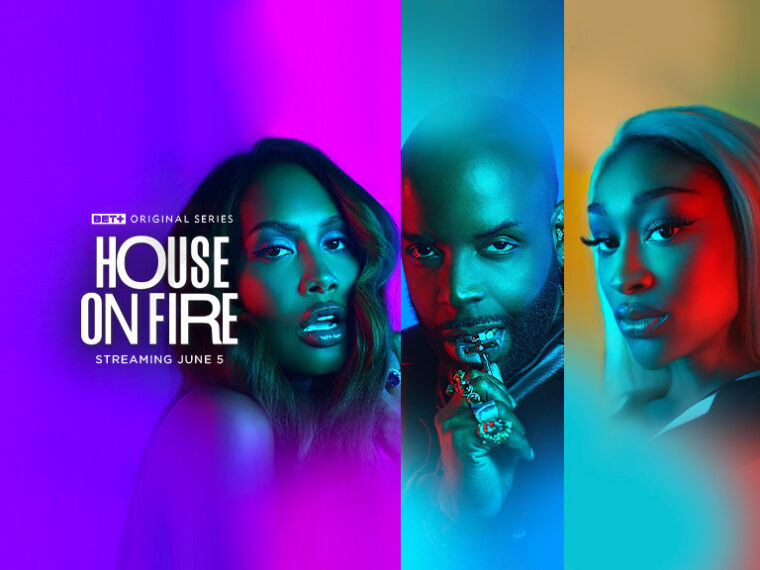 Cast of BET+ reality series “House On Fire” from the House of Mugler
