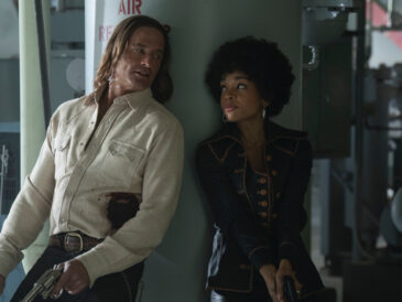 Josh Holloway and Rachel Hilson in the Max original series Duster, premiering May 2025.