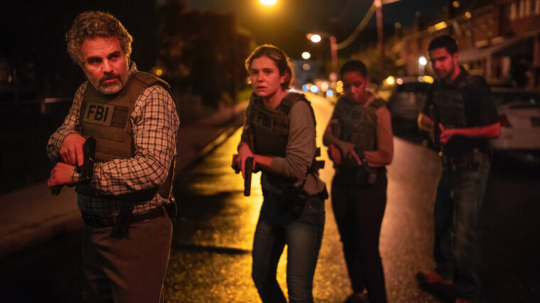 Mark Ruffalo and Alison Oliver appear in a tense scene from Task, the upcoming HBO Max original drama series.