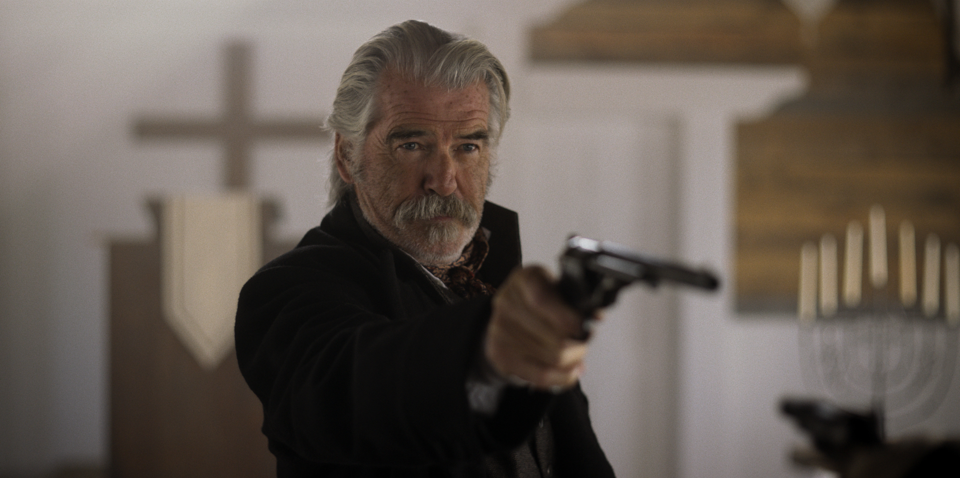 Pierce Brosnan in The Unholy Trinity, courtesy of Roadside Attractions