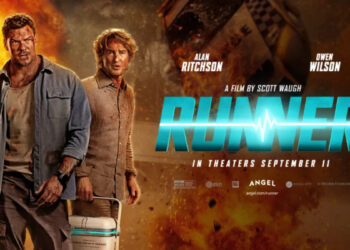 Alan Ritchson and Owen Wilson race against time and a ruthless cartel in Runner, the action thriller now playing in theaters.