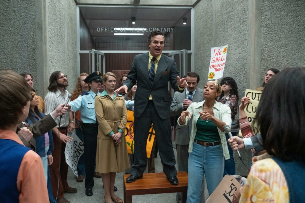 Mark Ruffalo stars as a government bureaucrat in Being Heumann, the historical drama premiering on Apple TV November 13, 2026.