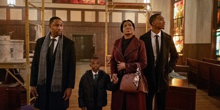 Tank and Fantasia Barrino Taylor in Tyler Perry’s The Gospel of Christmas on Netflix.