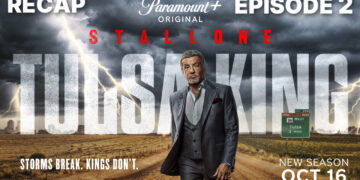 Sylvester Stallone as Dwight Manfredi in an emotional Tulsa King Season 4 Episode 2 recap featuring the headline "Dwight Is Broken!"